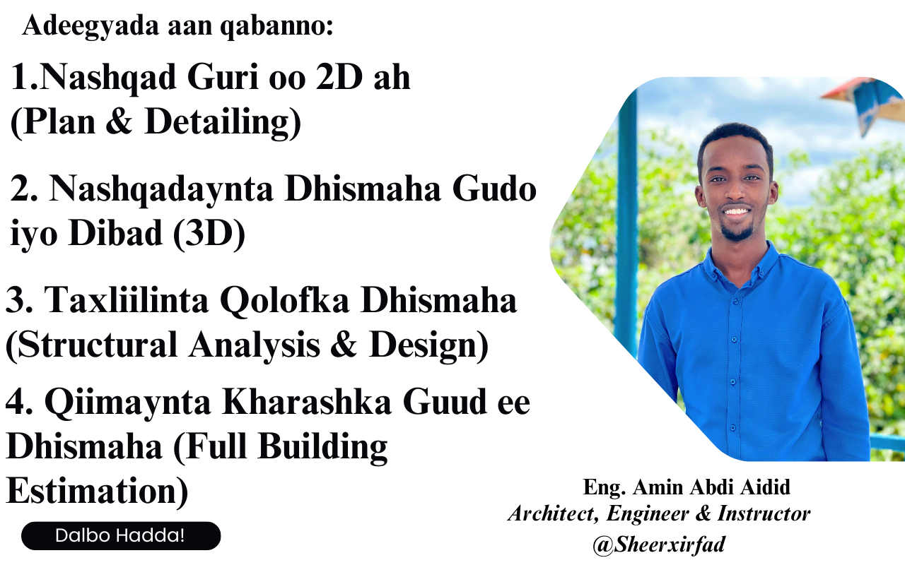 I offer Architectural Designs, and Structural Analysis & Design